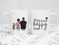 Personalised Dog family Couple Mug copy