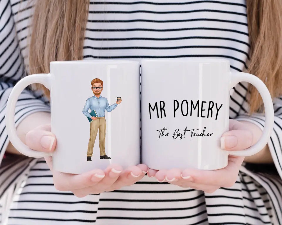 Personalised Male Teacher Mug