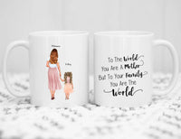 Personalised Mum and Kid(s) Mug - Mother's day