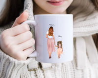 Personalised Mum and Kid(s) Mug - Mother's day