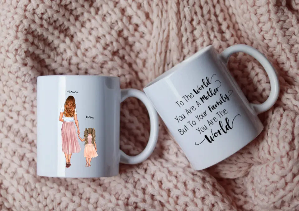 Personalised Mum and Kid(s) Mug - Mother's day