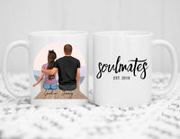 Personalised Soulmate Couple Mug - background