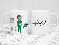 Personalised Male Nurse / Doctor Mug