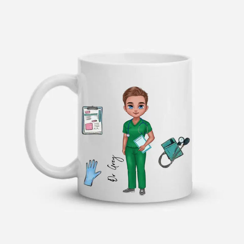 Personalised Male Nurse / Doctor Mug