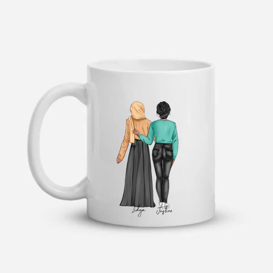 Best Friends Muslim Hijabi Mug