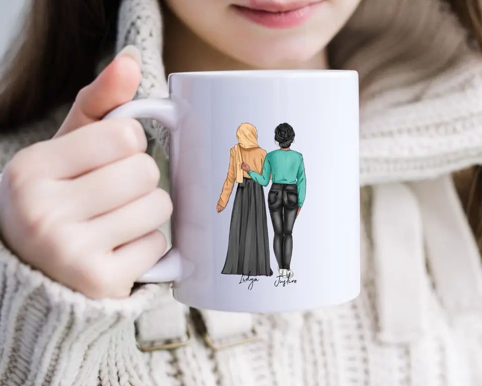 Best Friends Muslim Hijabi Mug