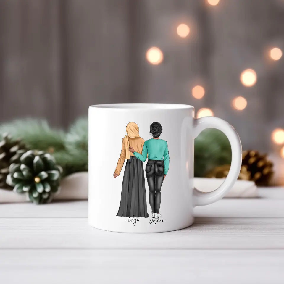 Best Friends Muslim Hijabi Mug